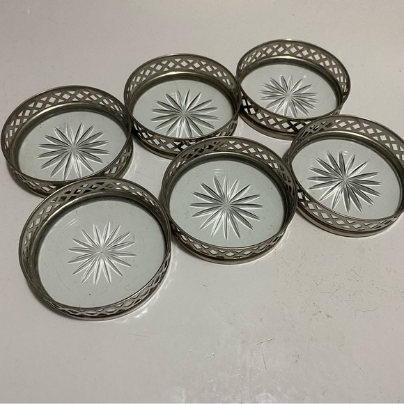 Vintage Glass Coasters - Picture 3 of 4